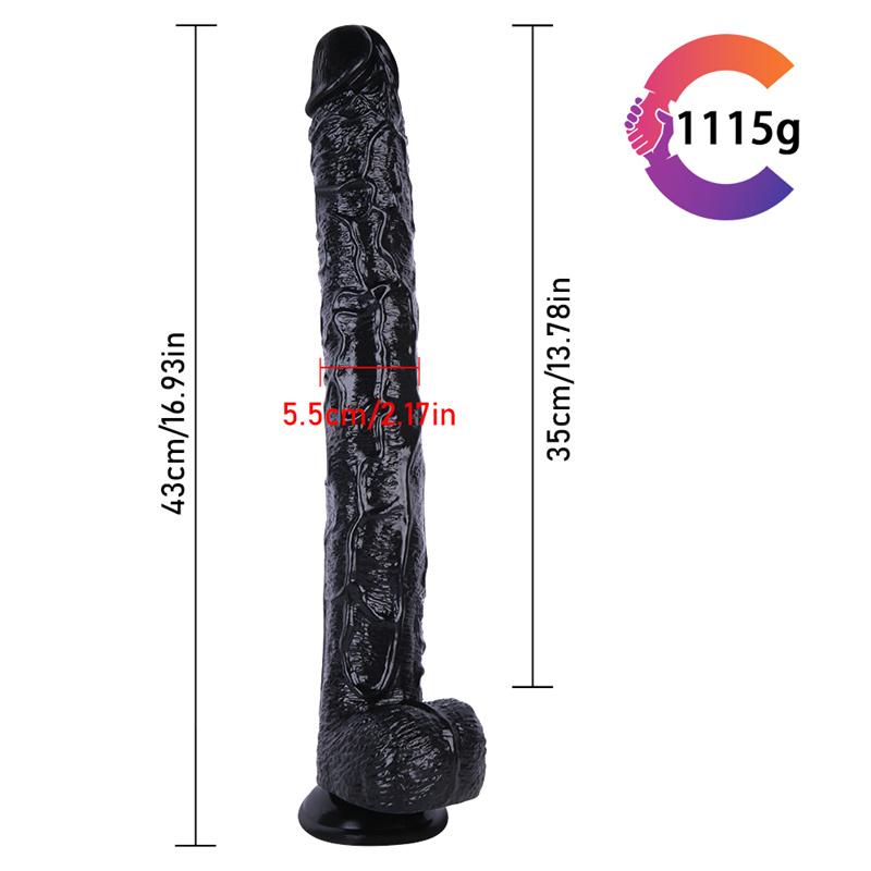 17-inch Big Mac Female Dildo Larger Long Thick Imitation Penis European and American Big Dildo Penis
