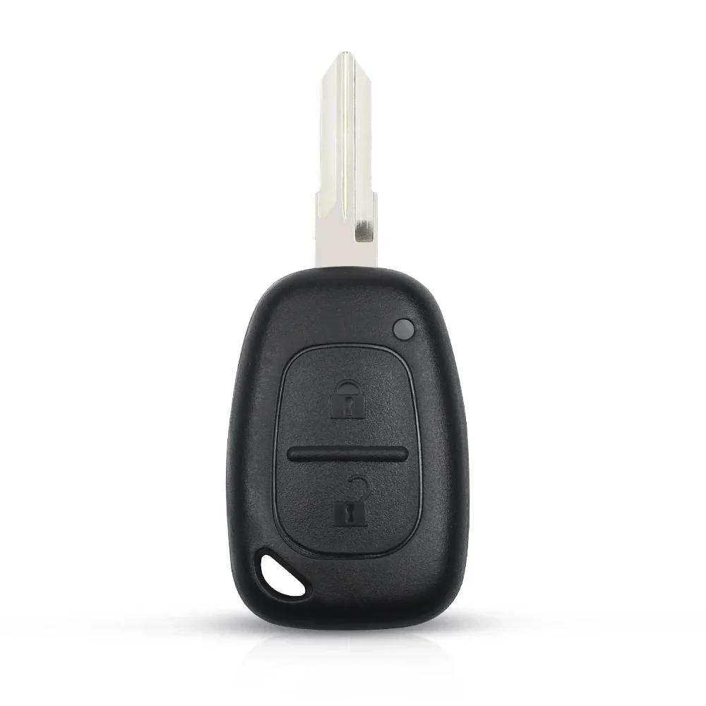 KEYYOU 10PCS Remote Car Key For Vauxhall Opel Vivaro For Renault Movano Trafic Renault Kangoo Blank NE73 VAC102 Blade Fob Shell