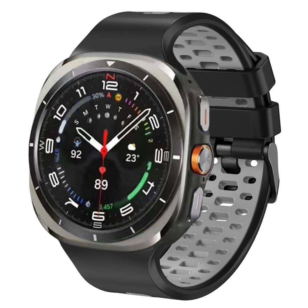 Sport Two Tone Breathable Silicone Straps For Samsung Galaxy Watch Ultra 47mm Band For Samsung Watch Ultra Bracelets Wristband