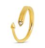 Glänzende Kristall High-End Anlaufgeschützte Mode Geometrische Offene Vergoldete Edelstahlringe für Damen Ehering Schmuck Geschenke