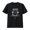 TSJUDER Demonic Supremacy Gothic Skull Cross T Shirt for Rock Punk Style vintage Washed Soft Casual Comfortable Stretched