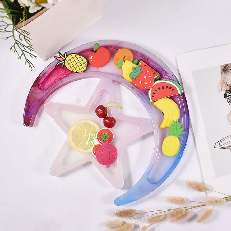 Soap Dish Mold Moon Star Silicone Moulds for Resin Casting Dish Jewellery Tray