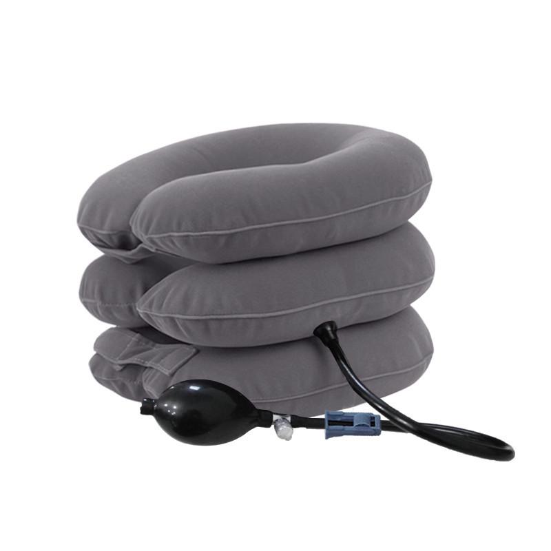 Cervical Traction Device & Inflatable Neck Support Pillow for Spine Alignment