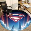 1pc Superhero Skyline Office Round Area Rug, Under Office Chairs Bedroom Living Room Home Decor, Room Deco, Available in Various Sizes