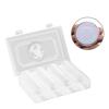 60Pcs/Set Double Buckle Design Round Coin Collection Holder Containers Capsule Professional PS Transparent Coin Storage Box
