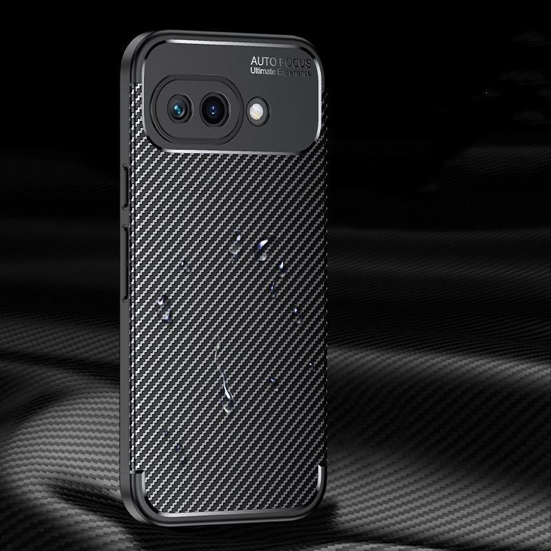 For Google Pixel 9A Case For Pixel 6 7 8 9 Pro 6A 7A 8A 9A Cover Carbon Fiber Shockproof Silicone Protective Bumper For Pixel 9A