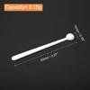 uxcell 72-Pack Teaspoon-Shaped Micro Scoops, 150 Mg, Mini Powder Scoops, Mini Measuring Spoons for Cosmetic Powder and Coffee, White