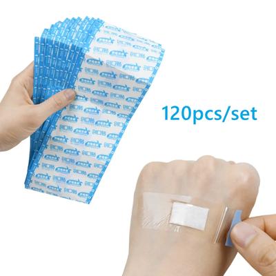 120pcs Transparent Band Aid Waterproof Wound Dressing Plaster Skin Patch Adhesive Bandages for Baby Children Adults Plaster