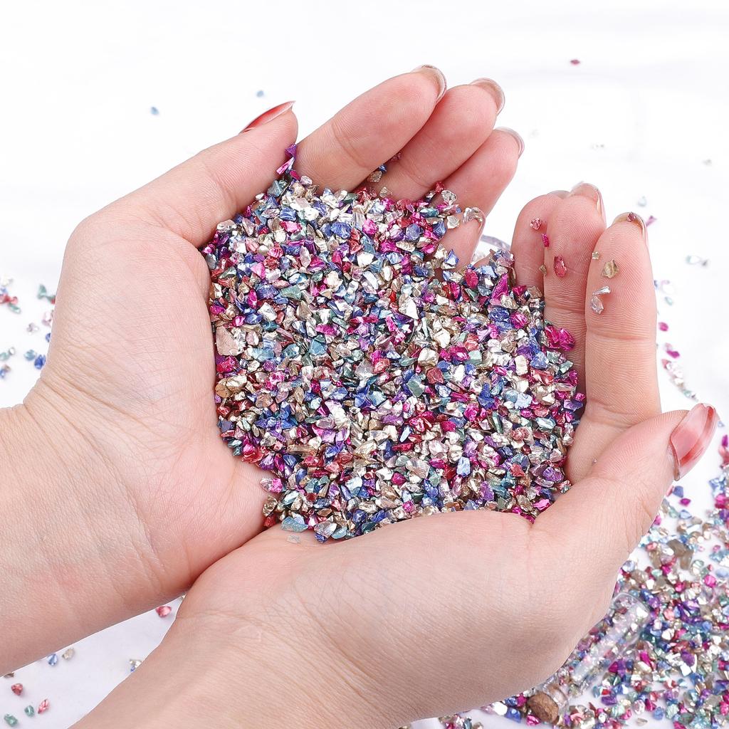 Pick Color 25g Glass Gravel For Jewelry Making DIY Charm Decoration