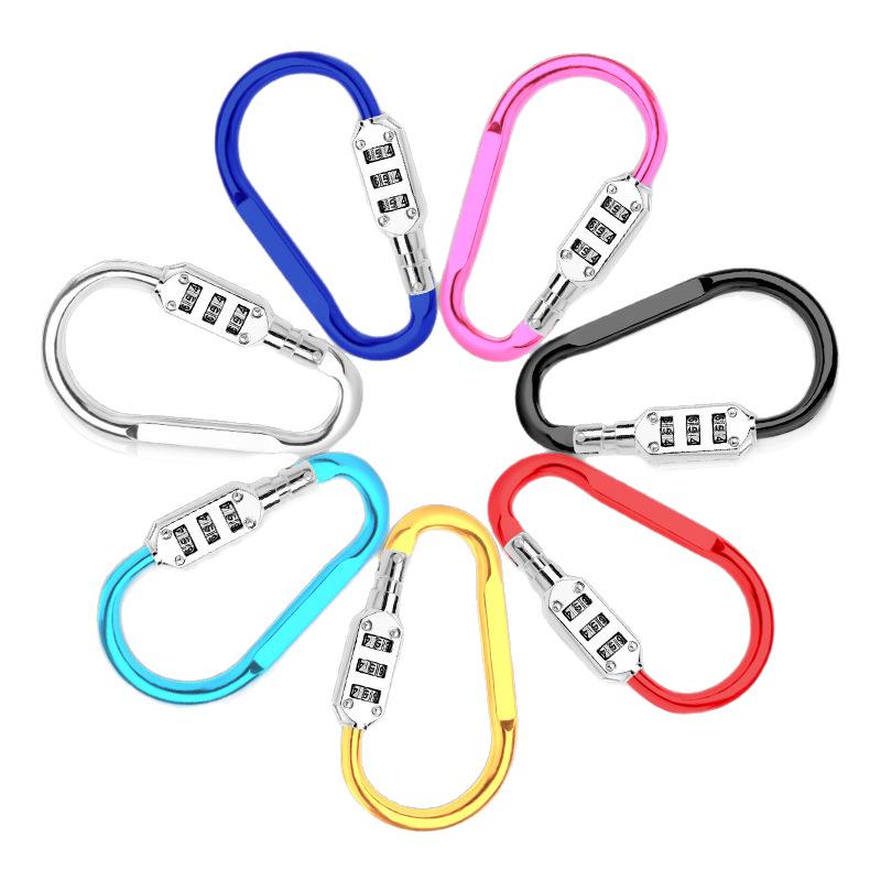 Helmet D-Type Universal Combination Lock for Bikes and Motorcycles