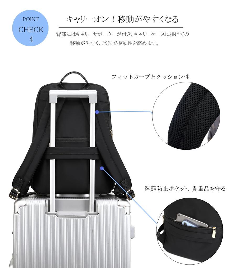 Shaelyka Damen Laptop-Rucksack, Geschäftsrucksack, 15,6 Zoll Fassungsvermögen, A4-Größe, Wasserdicht, Leicht, Perfekt für Pendeln, Business, Schule,