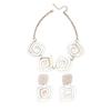 Creative round shape design earrings and necklace set