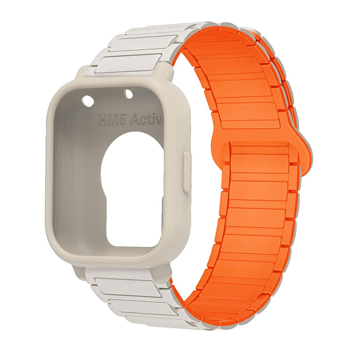 

Захисний чохол+силіконовий ремінець для Xiaomi Redmi Watch 5 active/5 Lite Повний захист екрану ТПУ М який чохол та магнітний спортивний ремінець Redmi Watch 5 Lite