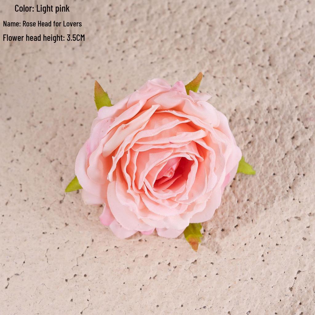 Artificial Rose Flower Heads - Greenery Wedding Decor & Crafts INS Style