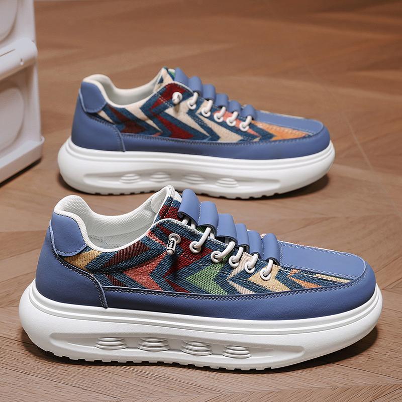 Fashion Men Shoes Chunky Sneakers Man Casual Color Block Tenis Luxury Trainer Race Breathable Shoes Fashion Running Skate Shoes