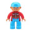 Big Building Blocks Boy Girls Family Policemen Figures Doll Compatible Duplos Children Kids Self Locking Bricks Assemble Toys