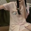 Summer Pink Girl Pajamas Short-sleeved Shorts Sweet Hello Kitty Two-piece Set Student Dormitory Can Go Out Loungewear