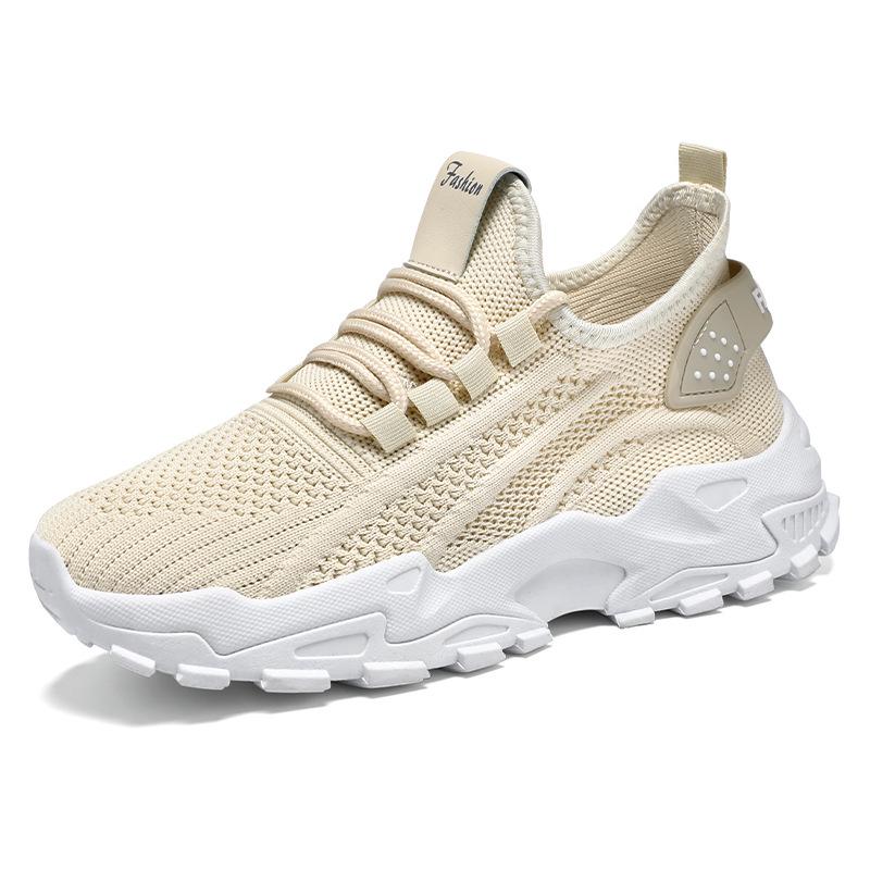 Plus Size Women's Breathable Casual Sneakers: Versatile Solid Color Running Shoes