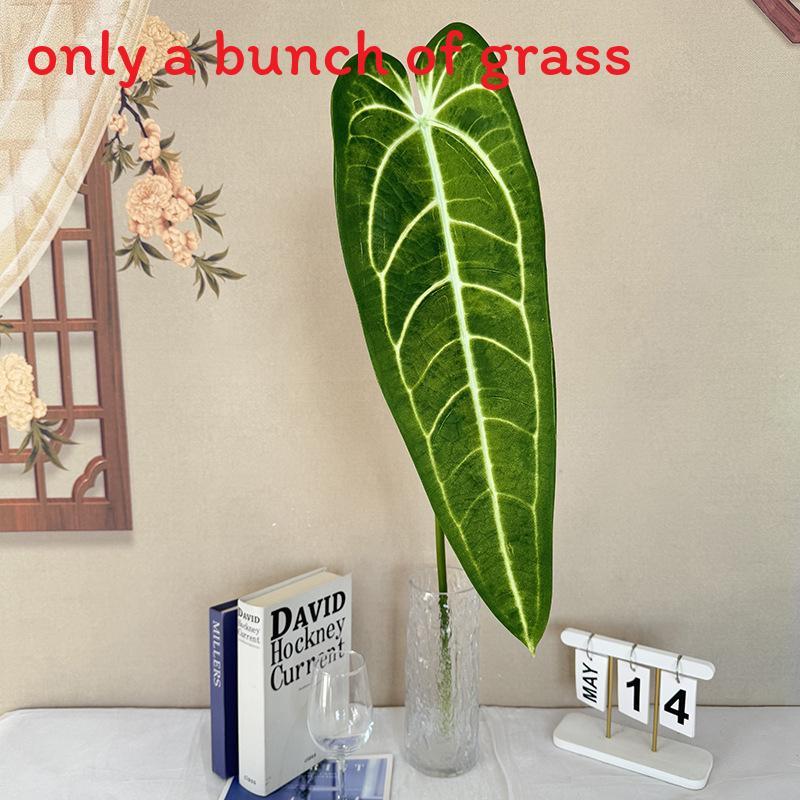 

Realistic Tropical Faux Plant Home Decor With Green Leaves For Photography And Wedding Arrangements White Green