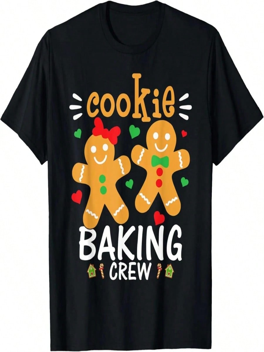 Cookie Baking Crew Shirt Christmas Movie Gingerbread Xmas T-Shirt S разноцветный