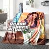 1 Manta Suave de Franela Grand Theft Auto con Estampado de Diseñador Una manta acogedora para todas las estaciones, perfecta para el sofá, la cama, la oficina
