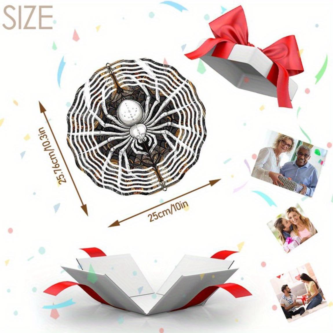 

Винтажный 3D Металлический Ветряк-Паук для Наружного Садового Декора Кинетическое Подвесное Искусство со Сложным Дизайном Паутины День Благодарения Хэллоуин 01A