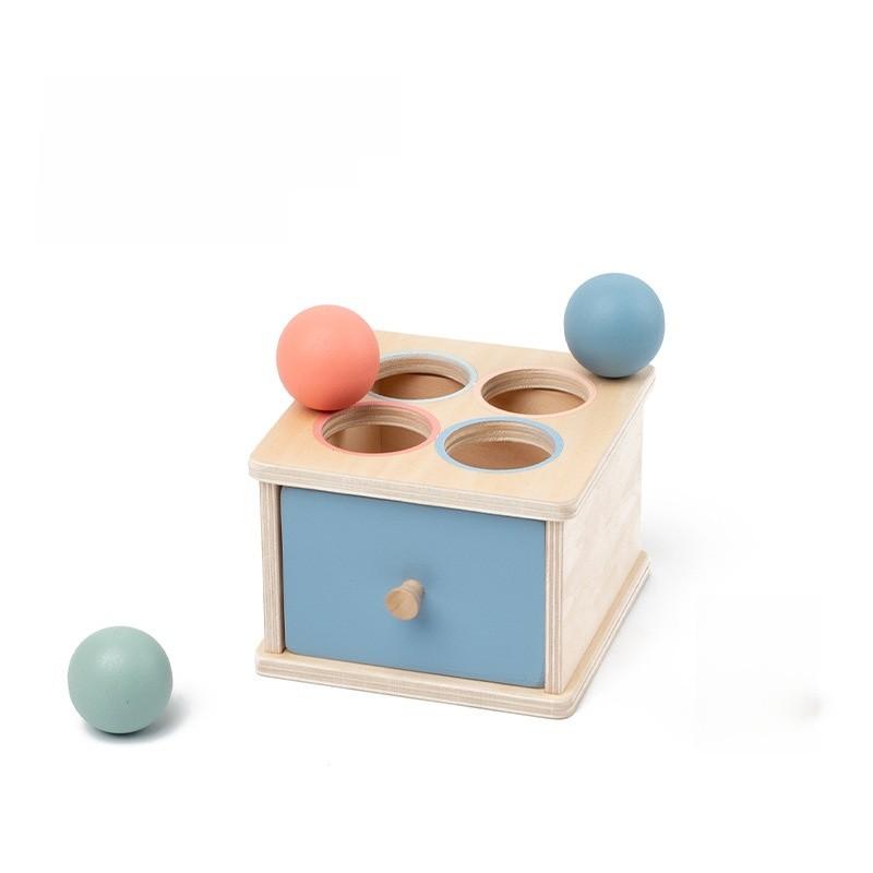 Montessori Wooden Color Shape Sorting Box For Early Childhood Development