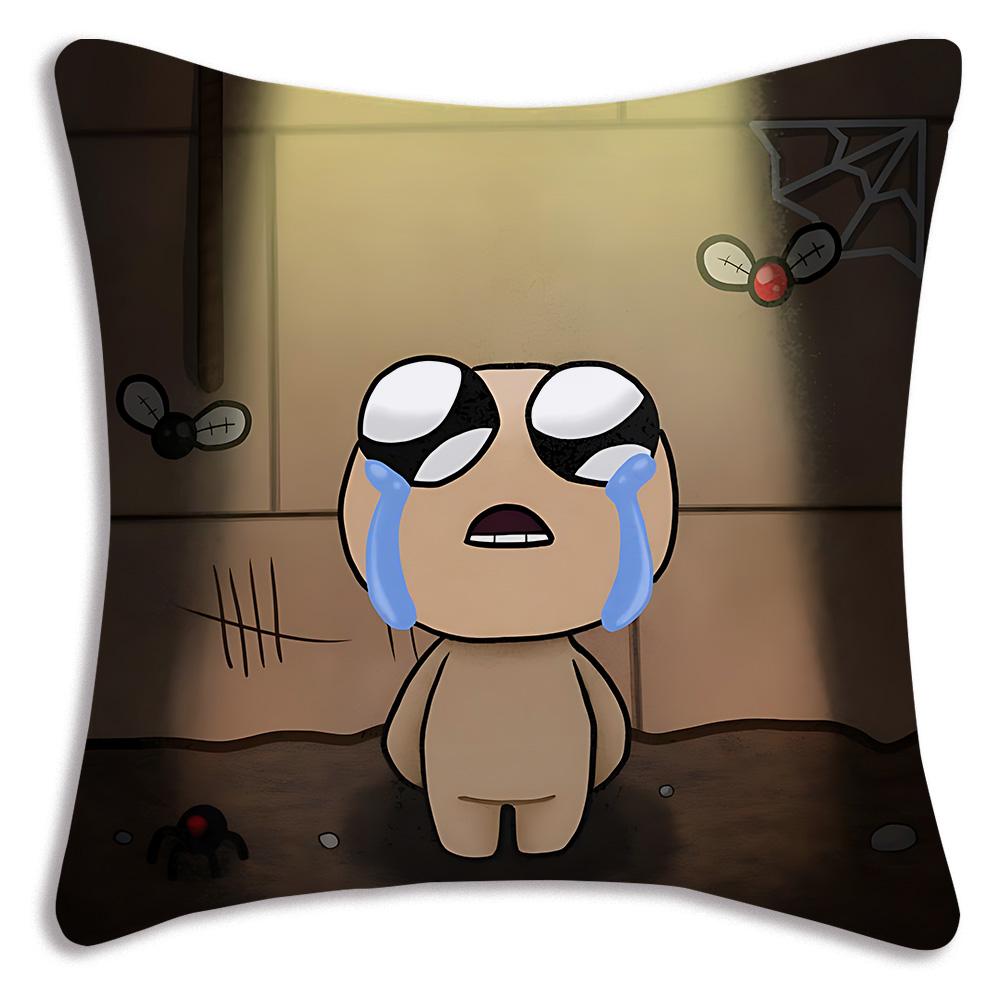 Cartoon The B-Bindings Of Isaac Pillow Covers Cartoon Sofa Decorative Home Double-sided Printing Short Plush Cute Cushion Cover