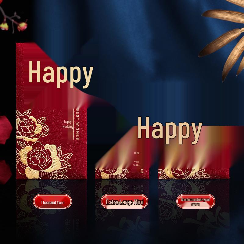 2025 New Style Red Wedding Envelopes: Large, Medium & Small Lai See Money Gift Pockets