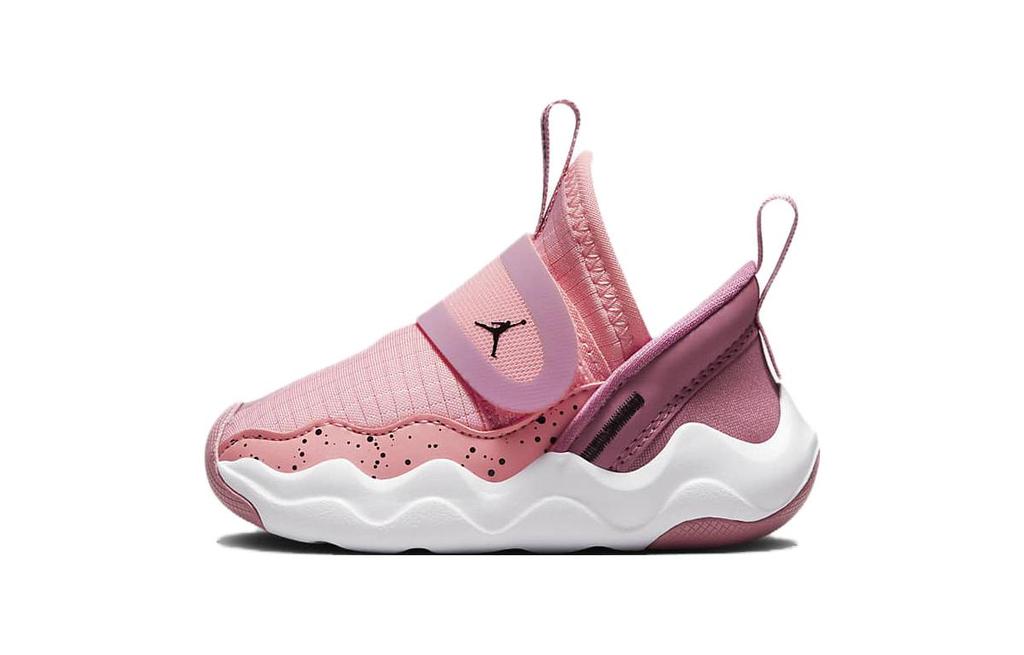 Jordan 23/7 Pink Coral TD Slip Resistant Anti Kick Slip Resistant Anti Kick Low top Toddler Shoes Pink White DQ9294-616