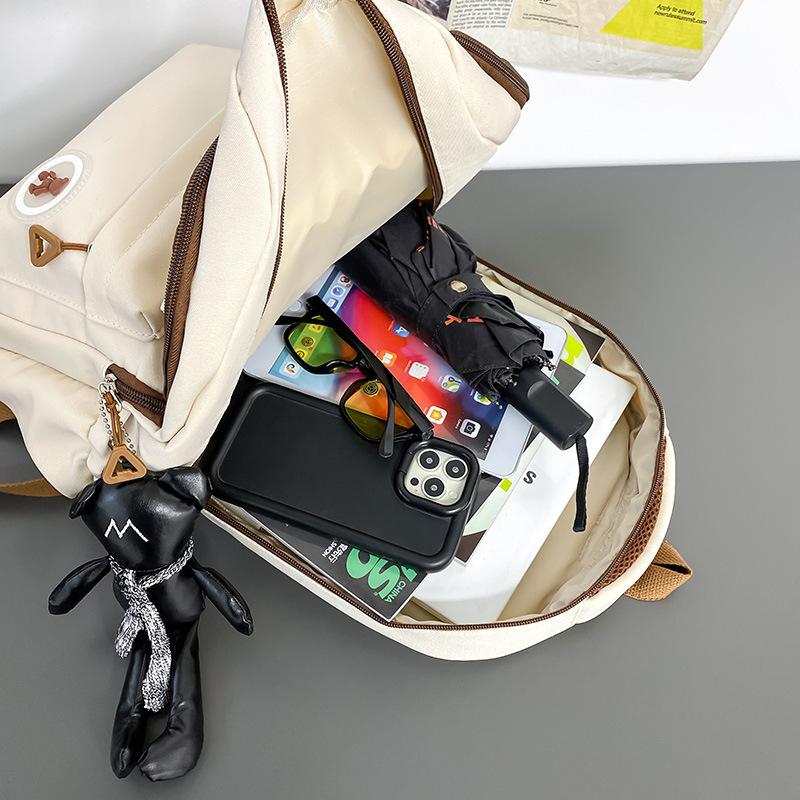 Schoolbag Japanese fresh and simple backpack unisex student schoolbag leisure commuting versatile going out travel backpack