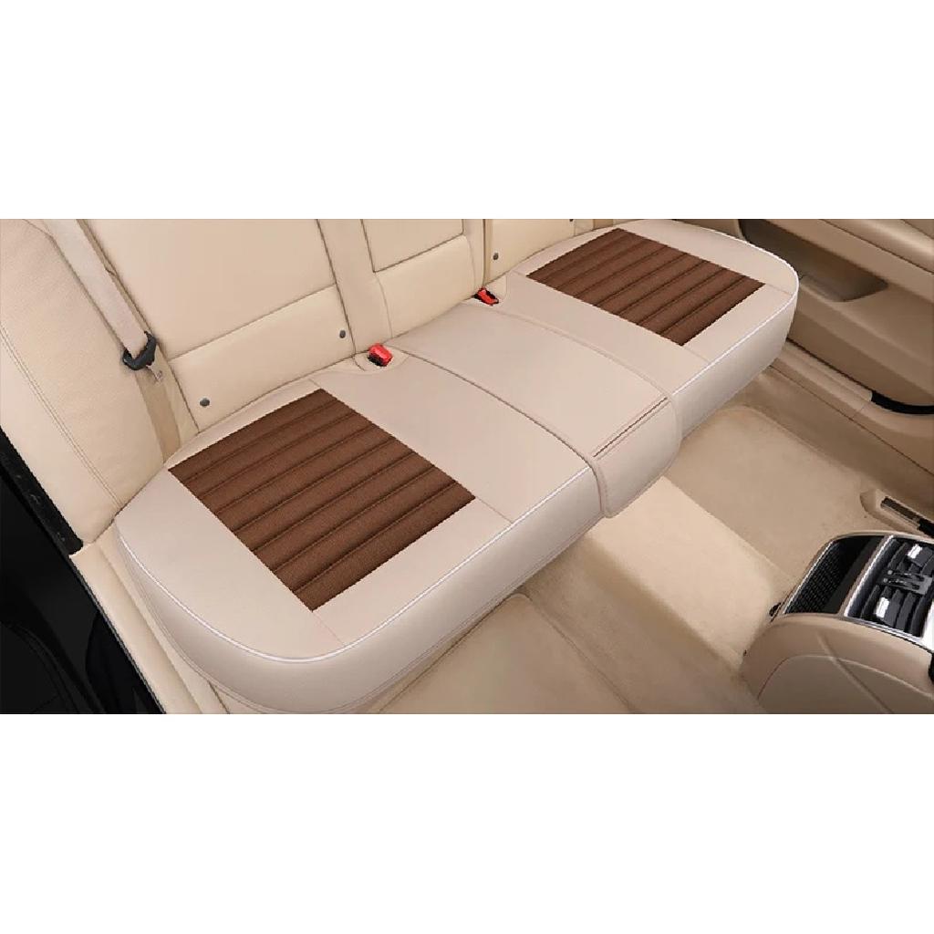 Coprisedile Auto, Cuscino in Lino Stagioni Universale Traspirante Per la Maggior Parte delle Berlina a Quattro Porte e SUV Protezione Ultra-Lusso per Sedile Auto