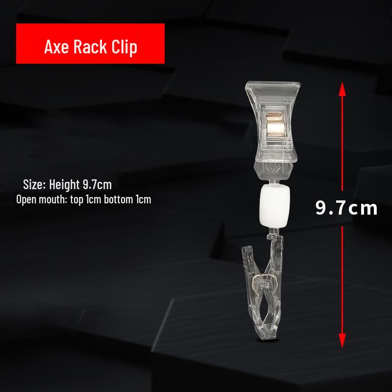 Double-Ended Transparent Crystal Clip for Double-Sided Supermarket Price Tags