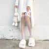 Cute Thigh Fishnet Socks Sexy Women Black Lace High Stockings Sweet Lolita Over Knee Long Leggings Nightclub Party Accessories