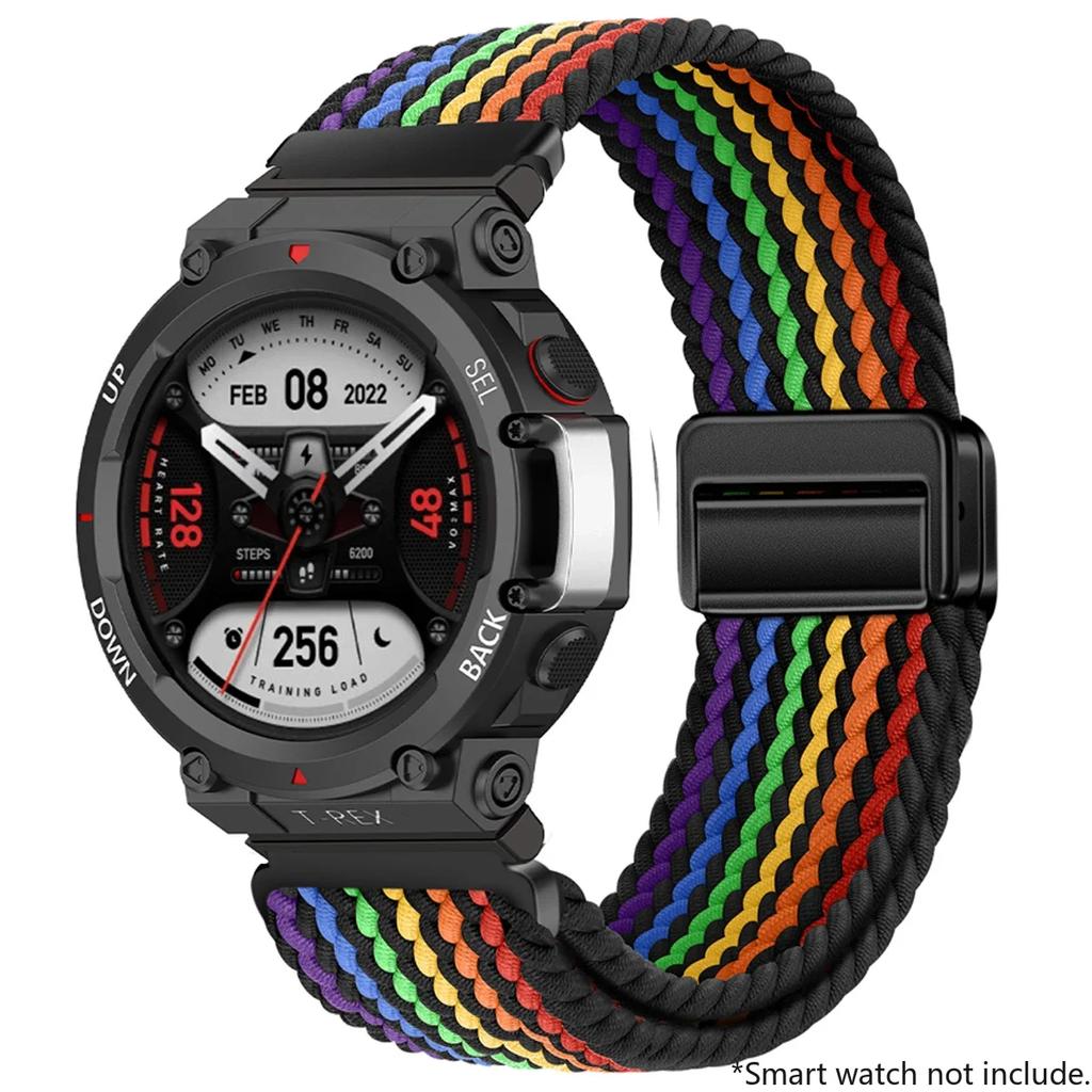 New Braided Loop Strap For Huami Amazfit T-Rex 2 3 Band Smart Watch Nylon Elastic Belts For Huami Amazfit T-Rex T RexPro Correa