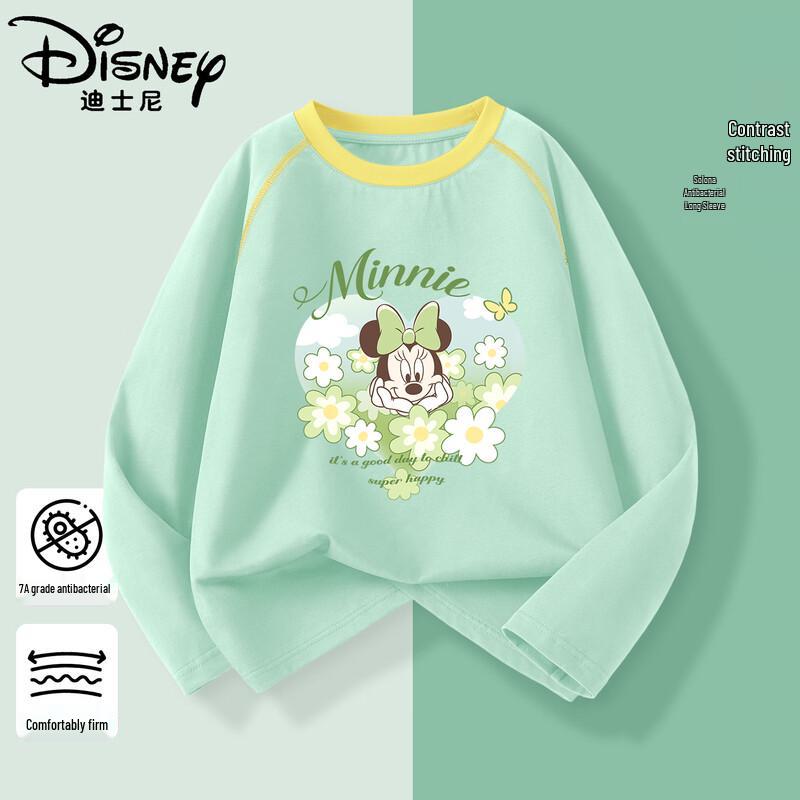 Disney Kids' Long Sleeve Color-Block Collar T-Shirt