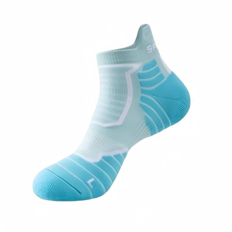 Men's Running Socks for Spring and Summer, Breathable Short Socks for Sports, Marathons, Long-distance Running, Short Tubes, Towels, and Boat Socks