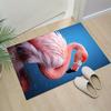 Flamingo Rug for Tropical Vibes - Pink Bird Design, Beach House Decor Inspiration Anti slip carpet can be machine washed