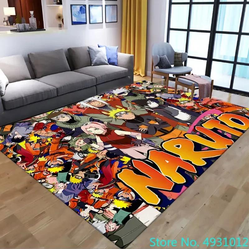 Anime Hot Uzumaki Naruto Love Rug Carpet Living Room Bedroom Bedside Soft Comfortable Children Kids Anti Slip Floor Mat