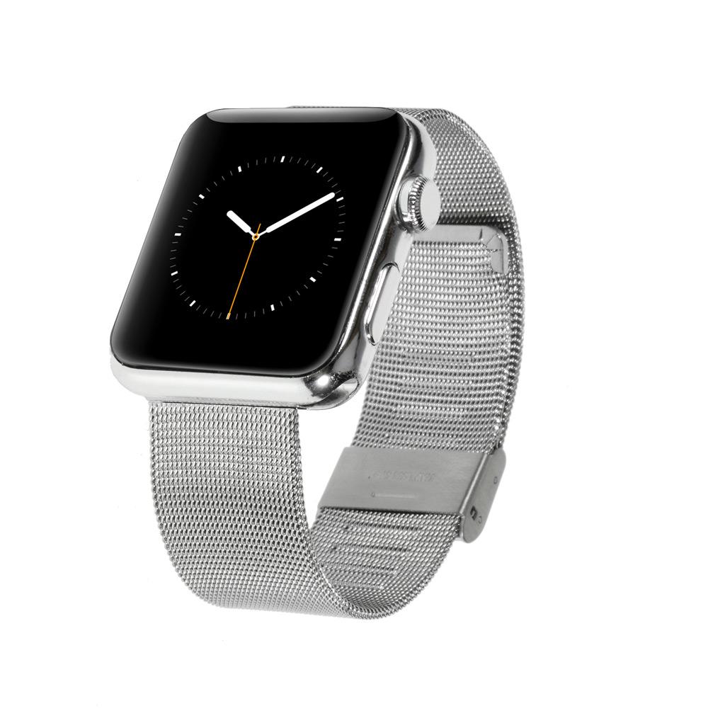 

Metal Wristband Watch Band for Apple Watch Series 10 42mm/9 8 7 41mm/SE (2023) SE (2022) SE 6 5 4 40mm/3 2 1 38mm Silver Color