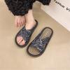 New Arrivals Open Run Women Ethnic Slippers Cross Strap Comfortable Indoor Shoes