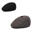 Checkered Men Pattern Duckbill Hat Ear Protection Cotton Cap Headwear Outdoor