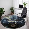 1PC Wolfpack Alpha Office Round Area Rug, Mat Suitable For Office, Under Office Chairs Bedroom Living Room Home Decor, Room Deco