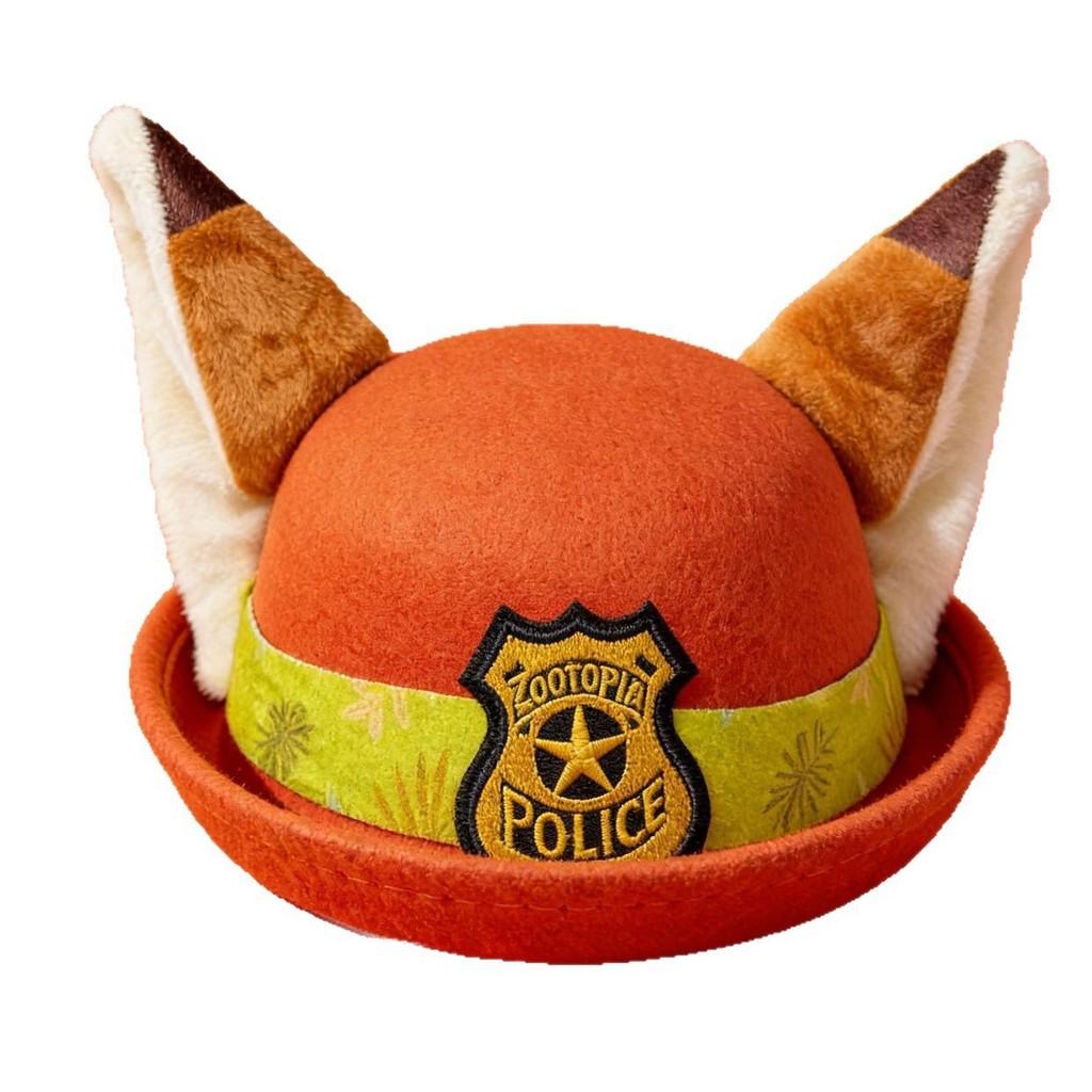 Zootopia Judy Hopps Nick Wilde Tier Cosplay Hut mit kurzem Schirm für Kinder