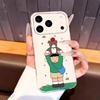 Cute Cartoon Couple Phone Case For iPhone17,16,15,14,13,12,11 Plus,Pro Max Soft Transparent Cover