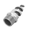 Spiral Nozzle SPJT 316L Stainless Steel Male Thread Anti‑Clogging Watering Accesssories(G1
