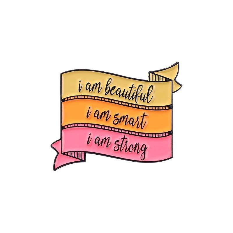 Stylish And Inspirational Metal Letter Brooch Set For Trendy Minimalist Fashion