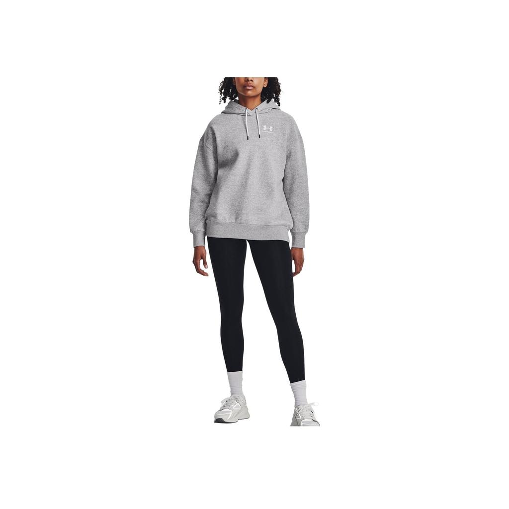 Under Armour Solid Color Loose Fit Hoodie Women hoodies Gray 1379495-012