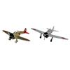 PLATZ 1/144 Japanese Naval Type 96 & Type 21 Zero Fighter 2-Kit Pre-Painted Plastic Model WF-45