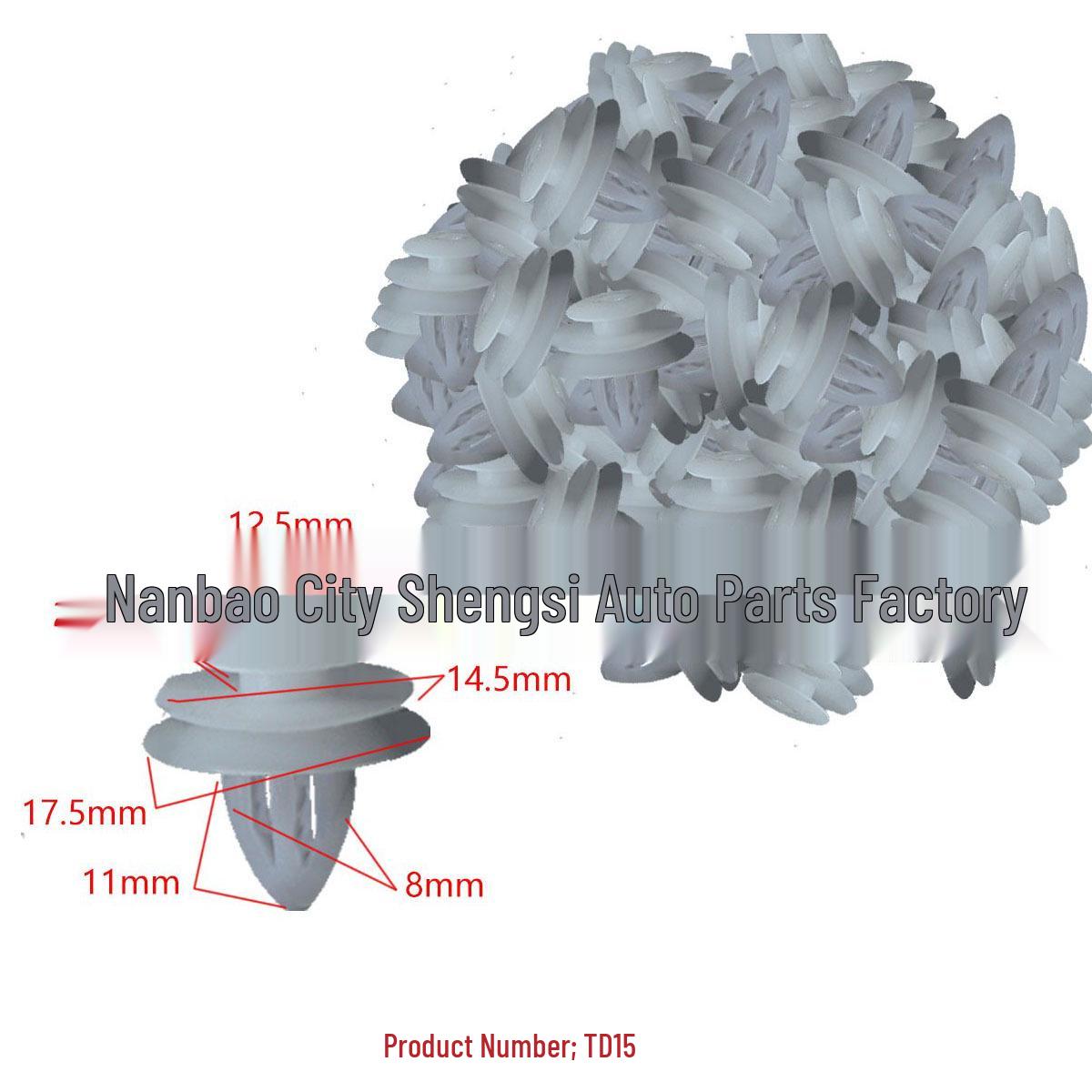 

Клипса отделки дверной панели Mazda для установки боковой юбки 10000 Units